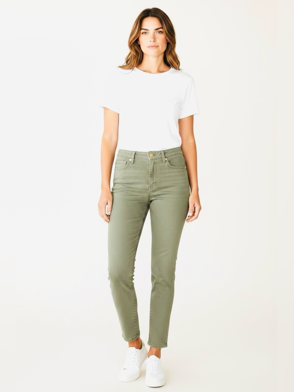 Michael Kors Selma Women’s Olive Skinny Jeans Size 4 NWT